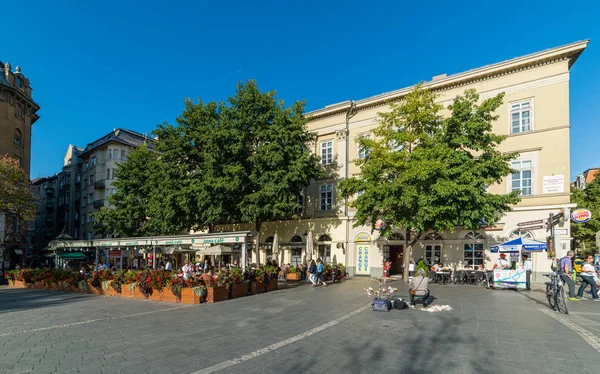 Budapest Hungary October 2019 Fovam Square Fvm Hungar Beautiful Old — стоковое фото