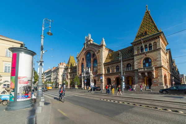 Будапешт Венгрия Октября 2019 Года Вид Большой Рыночный Зал Будапешта — стоковое фото