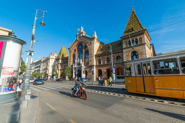 Budapeszt Węgry Października 2019 Widok Przodu Wielki Rynek Budapeszcie Największy — Zdjęcie stockowe