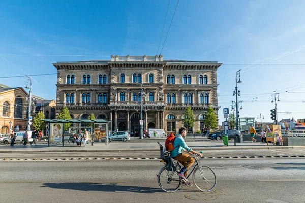 Будапешт Венгрия Октября 2019 Года Частичный Вид Красивое Историческое Здание — стоковое фото