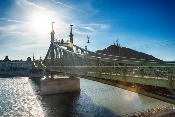 Budapest Hungría Octubre 2019 Liberty Bridge Budapest Hungría — Foto de Stock