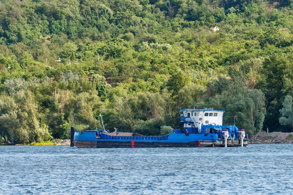 Ivanovo Serbia May 2020 Ships Danube River Territory Serbia Ivanovo — Stock Photo, Image