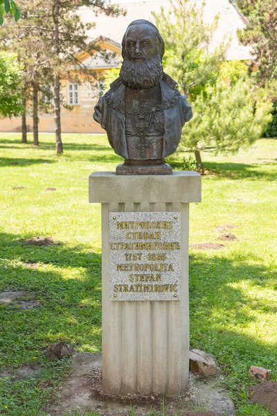 Kulpin Serbia Junio 2020 Busto Conmemorativo Stefan Stratimirovic Kulpin Fue — Foto de Stock