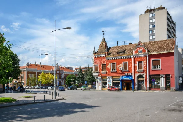 Vrsac Serbia June 2020 Sava Square Serbian Svetosavski Trg Vrsac — Stock Photo, Image