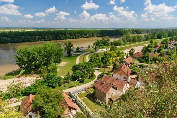 Titel Serbia Czerwca 2020 Rzeka Tisa Wybrzeże Miasta Titel Fotografie — Zdjęcie stockowe