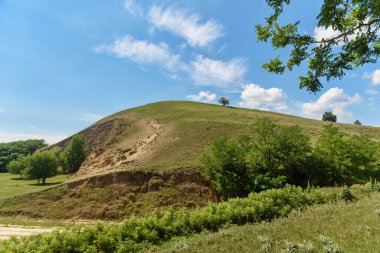 Landscape image of Titel Hill (serbian: Titelski breg), Serbia. Titelski Breg or Titel Hill is a loess plateau situated in the Vojvodina province, Serbia. clipart