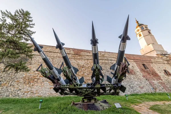 Belgrad Serbien August 2020 Raketensystem 125 Neva Mit Vier Raketen — Stockfoto