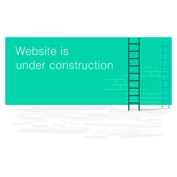 Website Construction Page Vector Illustration — Stock Vector