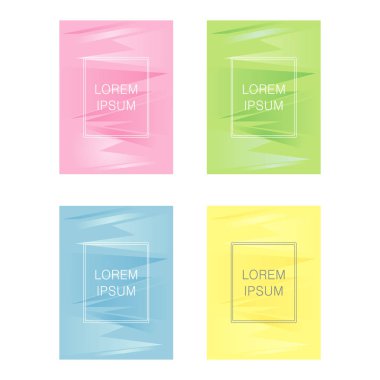 Dizi kapakları, broşür, el ilanı şablonu tasarım arka plan ile