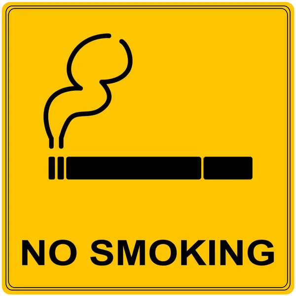 Smoking Orange Sign Vector Graphic — Stock Vector