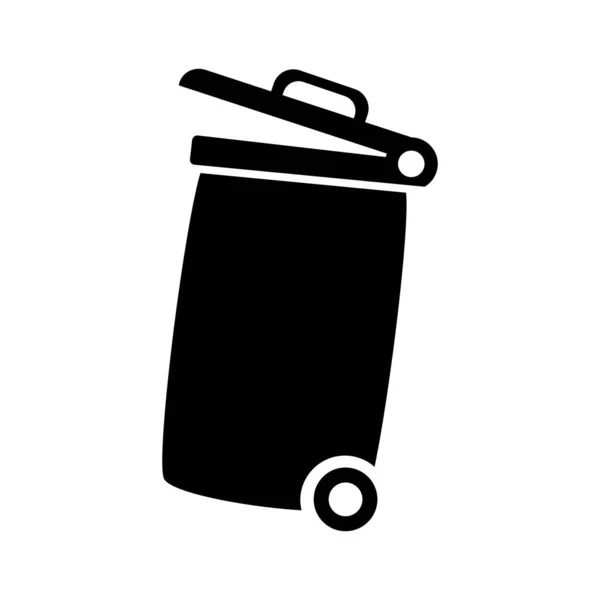 Trash Bin Icon Litter Symbol — Stock Vector