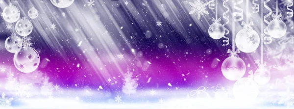 Зимовий красивий ілюстрація-шаблон для фону зі снігом — стокове фото