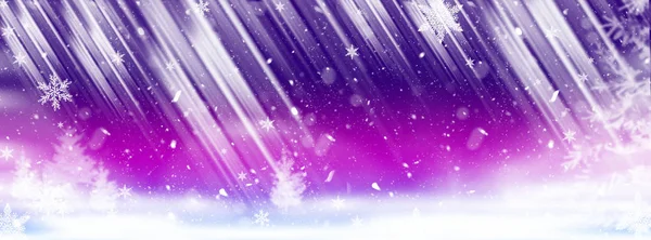 Зимняя красивая иллюстрация-шаблон для фона со снегом — стоковое фото