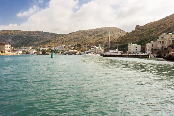 Vue Sur Mer Baie Unique Mer Noire Dans Région Balaklava — Photo