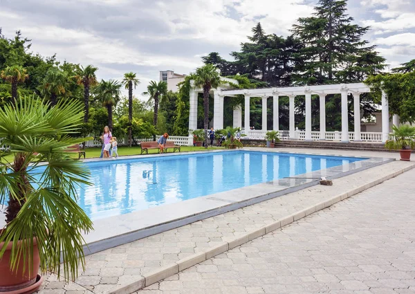 Plaats Van Rust Toeristen Reizigers Bezoekers Botanische Tuin — Stockfoto