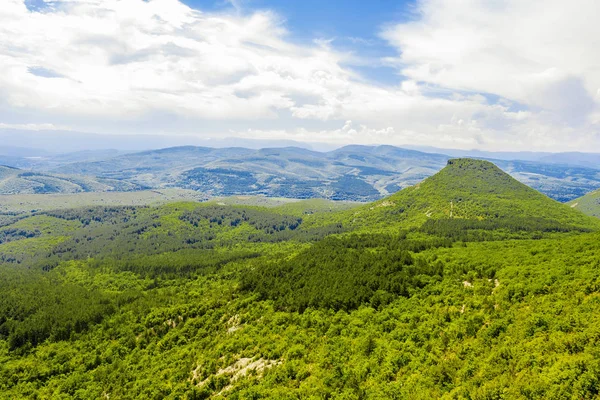 Paisaje Montañas Valles Península Crimea Con Vistas Montaña Que Asemeja — Foto de Stock