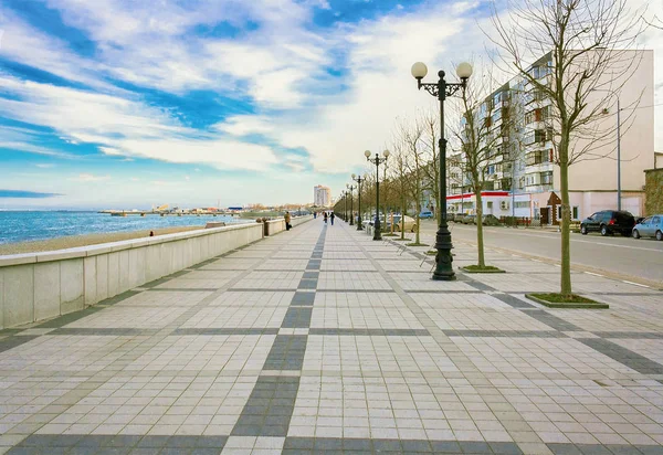 sokak, dolgu kaldırım levhaları ile kaplı, Novorossiysk kentinde