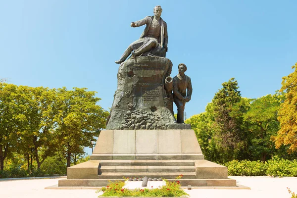 Monumento Ayudante General Campo Del Vicealmirante Kornilov Sebastopol Malakhov Kurgan — Foto de Stock