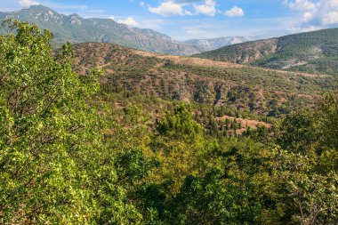 Çıplak kayalar, ormanlar ve çalıların birleşimi Kırım dağlarının eşsiz bir manzarasını yaratır.