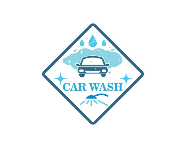 Carwash ícone logotipo vetor ilustração —  Vetores de Stock