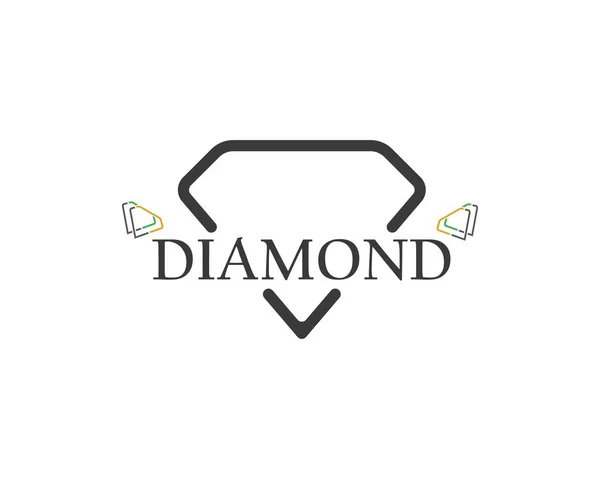 Значок вектора логотипа Diamond — стоковый вектор
