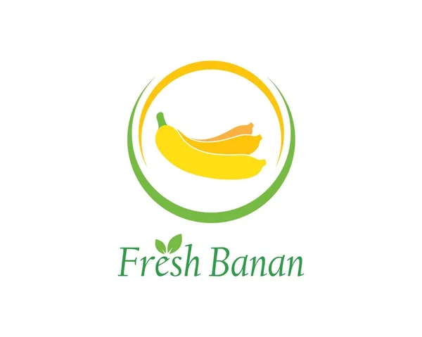 Logo vector de plátano — Archivo Imágenes Vectoriales