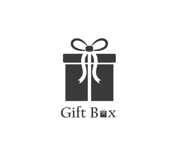 Vector de caja de regalo logo — Vector de stock