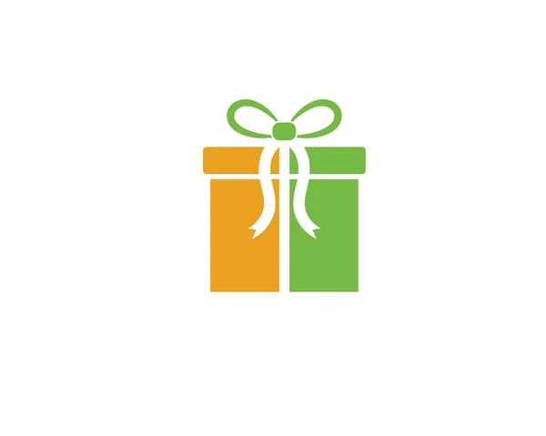 Boîte cadeau logo vecteur — Image vectorielle