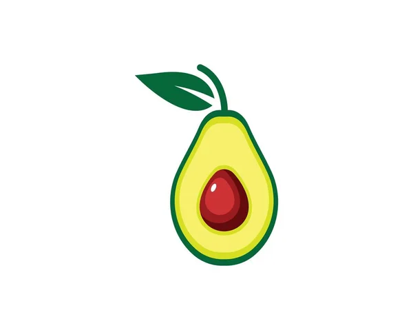 Modello vettoriale di illustrazione avocado — Vettoriale Stock