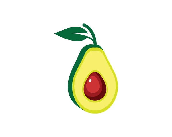 Modello vettoriale di illustrazione avocado — Vettoriale Stock