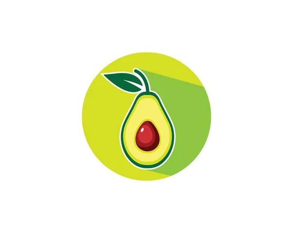 Modello vettoriale di illustrazione avocado — Vettoriale Stock