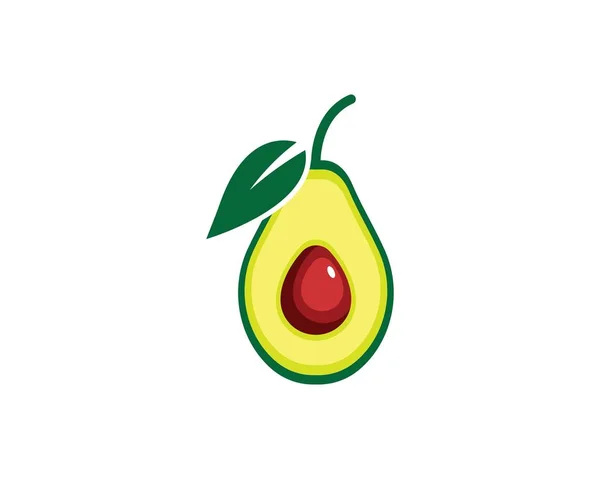 Avocado illustration vector template — Stock Vector