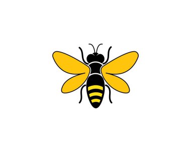 bal Arı Logo Şablon vektör simgesi illüstrasyon