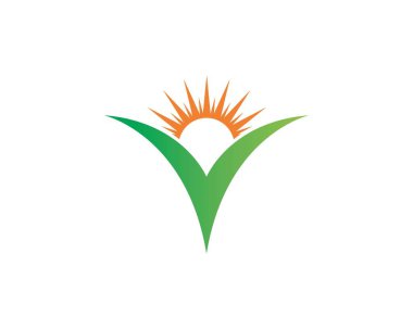 Güneş ılustration Logo vektör simge