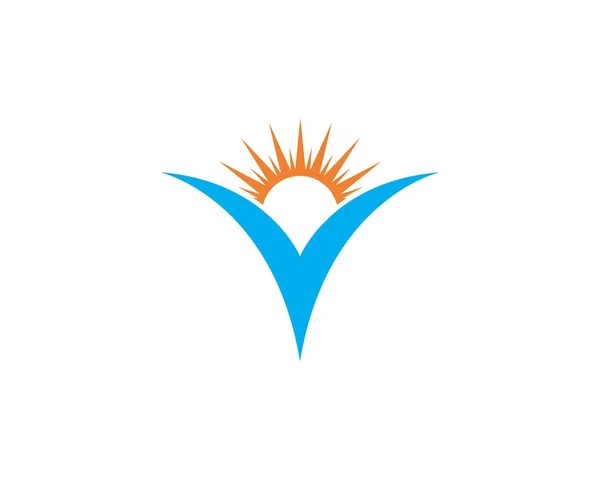 Εικόνα διάνυσμα λογότυπου ηλιακής κάθαρσης — Διανυσματικό Αρχείο