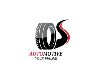 lastik, otomotiv simgesi logo vektör şablonu tekerlekleri