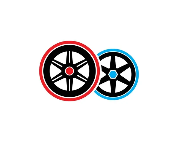 Pneu, roues de l'icône automobile logo vectortemplate — Image vectorielle