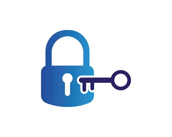 Lock-Symbol Logo-Vektorvorlage — Stockvektor