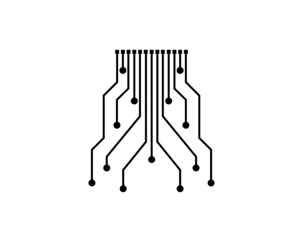 回路基板の概念設計図 — ストックベクタ