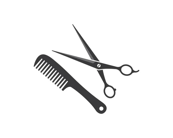 Ilustracja wektora logo nożyczek — Wektor stockowy