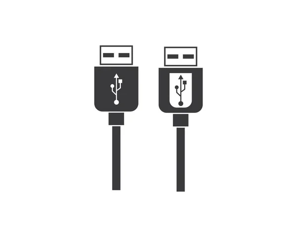 Ilustração vetor ícone usb —  Vetores de Stock