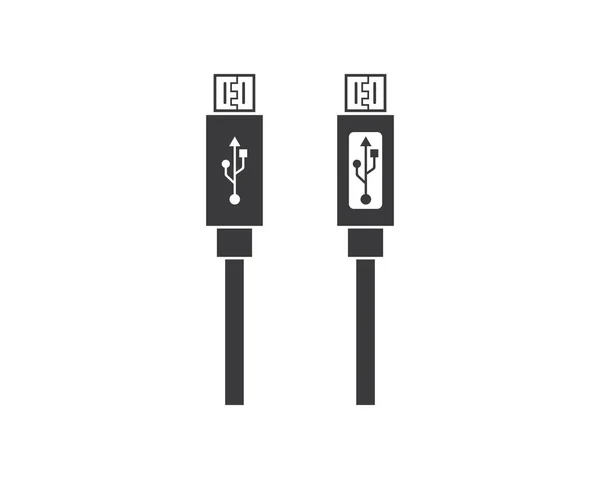 Usb icono vector ilustración — Archivo Imágenes Vectoriales