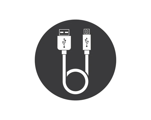 Illustration vectorielle icône USB — Image vectorielle