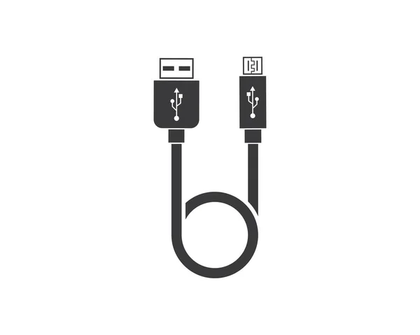 Illustration vectorielle icône USB — Image vectorielle