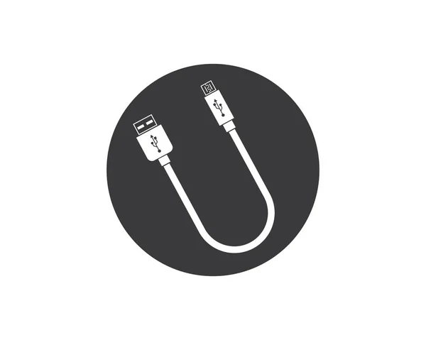 Ilustração vetor ícone usb —  Vetores de Stock