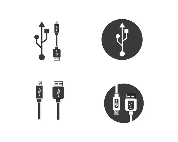 Иллюстрация иконки USB — стоковый вектор