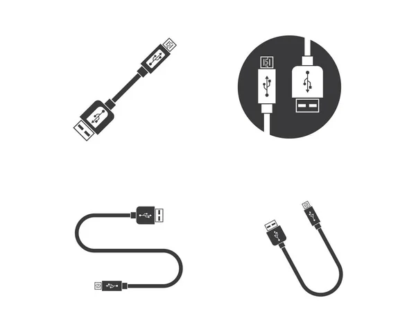 Usb icono vector ilustración — Archivo Imágenes Vectoriales