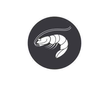 karides simgesi logo vektör tasarımı