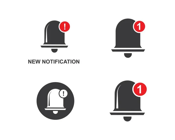 Campana icono de notificación vector — Vector de stock