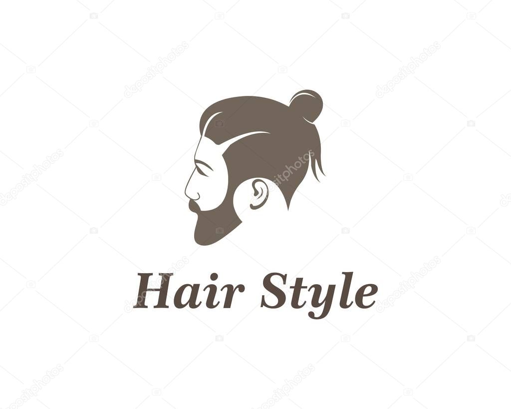 Hair style vector illustration design template